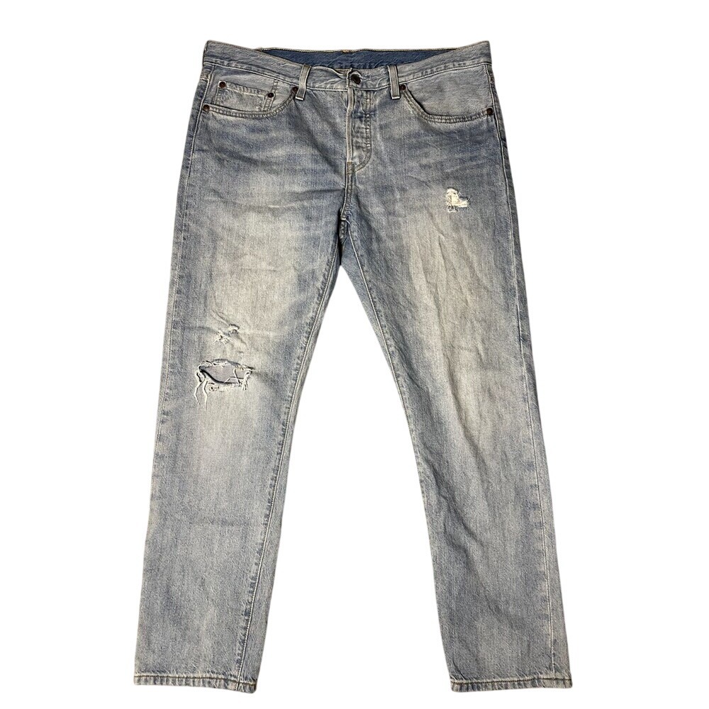 Levi's 501 T Tapered Jeans Women's 30x28 | Light Wash | Mid Rise | Button Fly